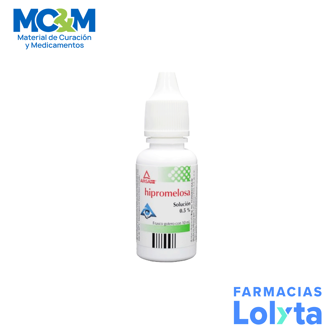 HIPROMELOSA SOL OFTALMICA 0.5% C/10 ML LAB AMSA