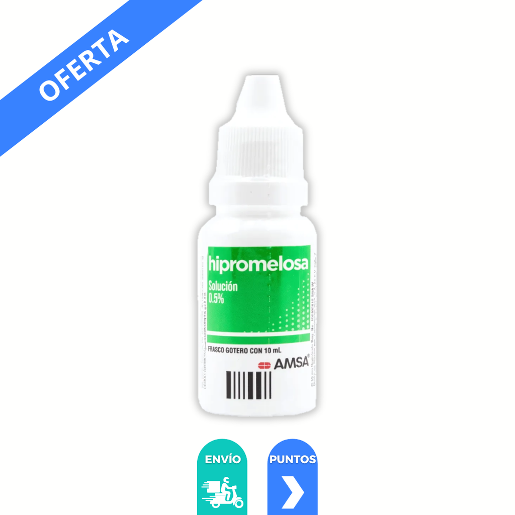 HIPROMELOSA SOL OFTALMICA 0.5% C/10 ML LAB AMSA