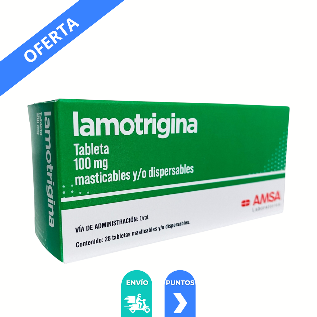 LAMOTRIGINA 100 MG C/28 TAB LAB AMSA