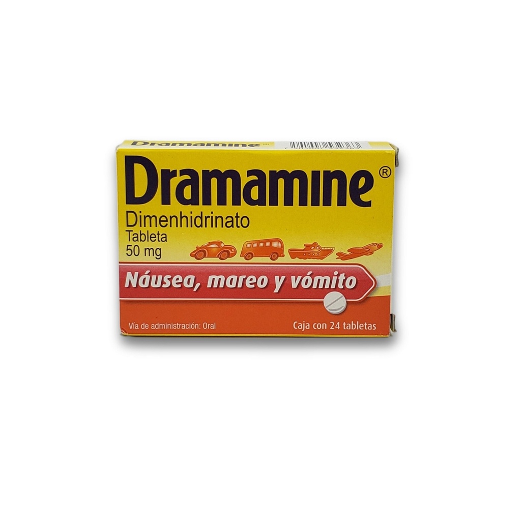DRAMAMINE 50MG C/24 TAB DIMENHIDRINATO LAB JOHNSON&JOHNSON