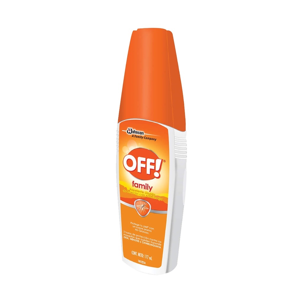 OFF FAMILY LIQUIDO REPELENTE DE INSECTOS 177 ML C/ATOMIZADOR LAB SC JOHNSON
