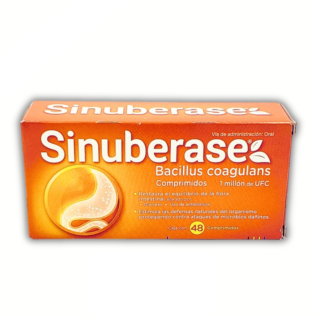 [1230] SINUBERASE 1 MILLON UFC C/48 COMPRIMIDOS BACILLUS COAGULANS