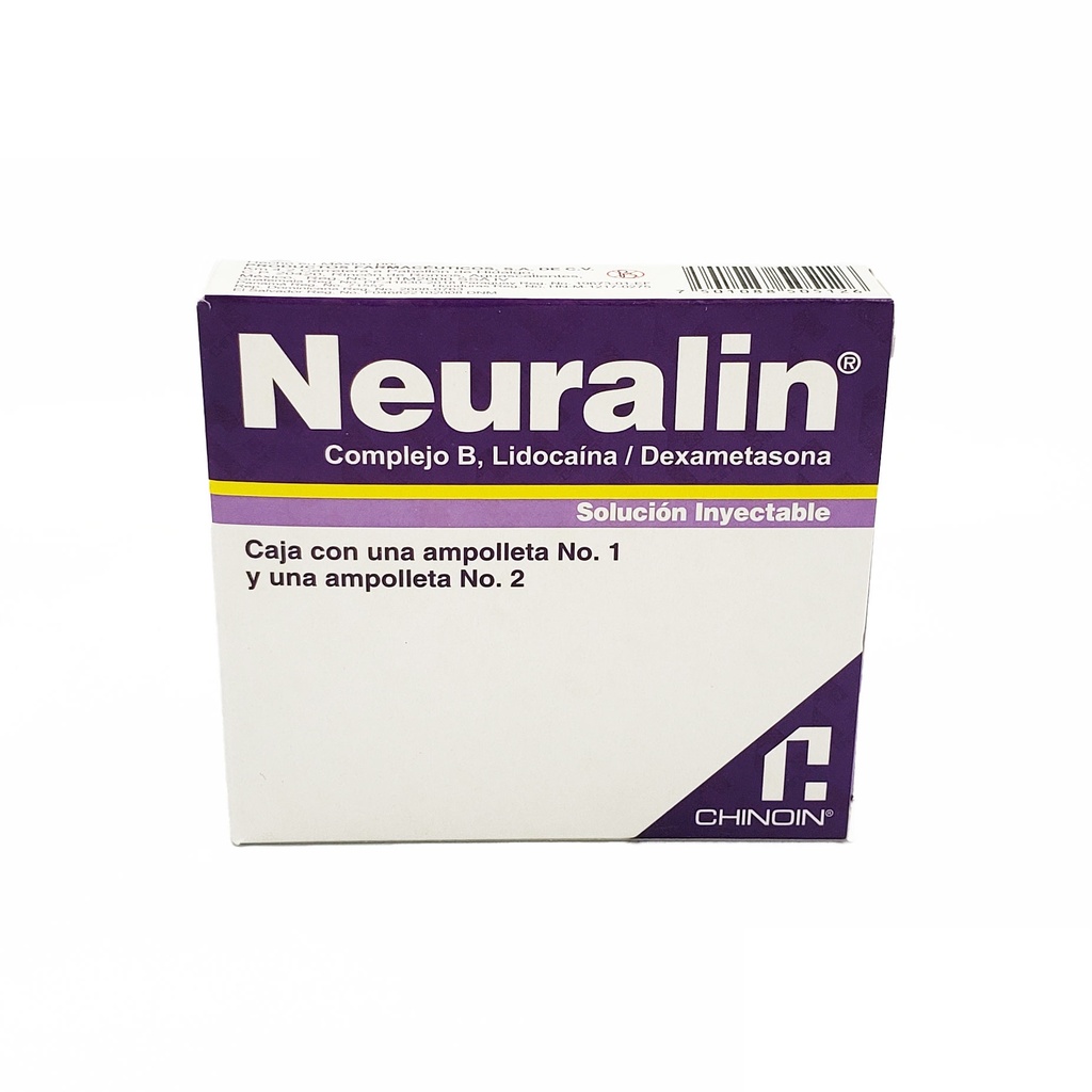 NEURALIN SOL INY 200/100/5/30/4 MG COMPLEJO B (TIAMINA PIRIDOXINA HIDROXOCOBALAMINA) LIDOCAINA DEXAMETASONA LAB CHINOIN