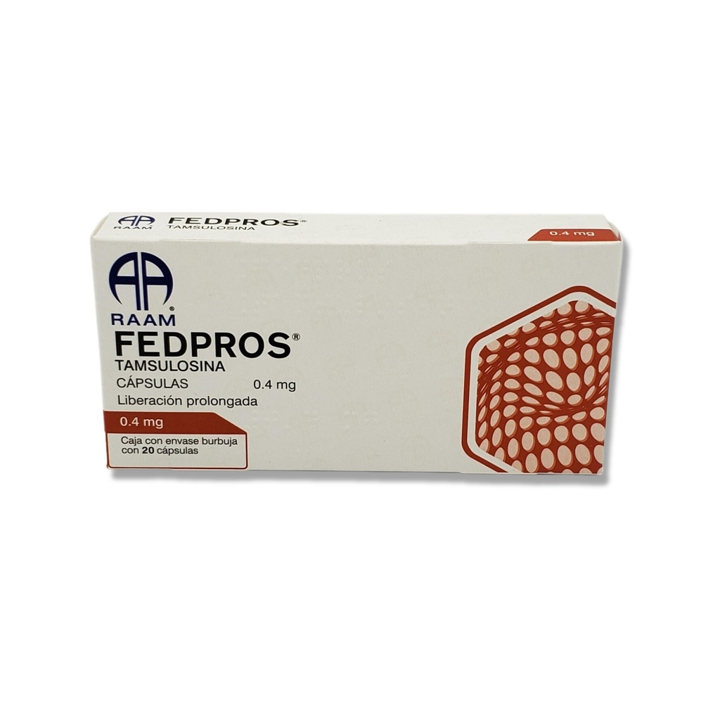 [1243] TAMSULOSINA 0.4MG C/20 CAP LP FEDPROS LAB RAAM