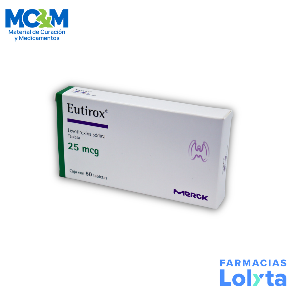 EUTIROX 25MCG C/50 TAB LEVOTIROXINA SODICA LAB MERCK