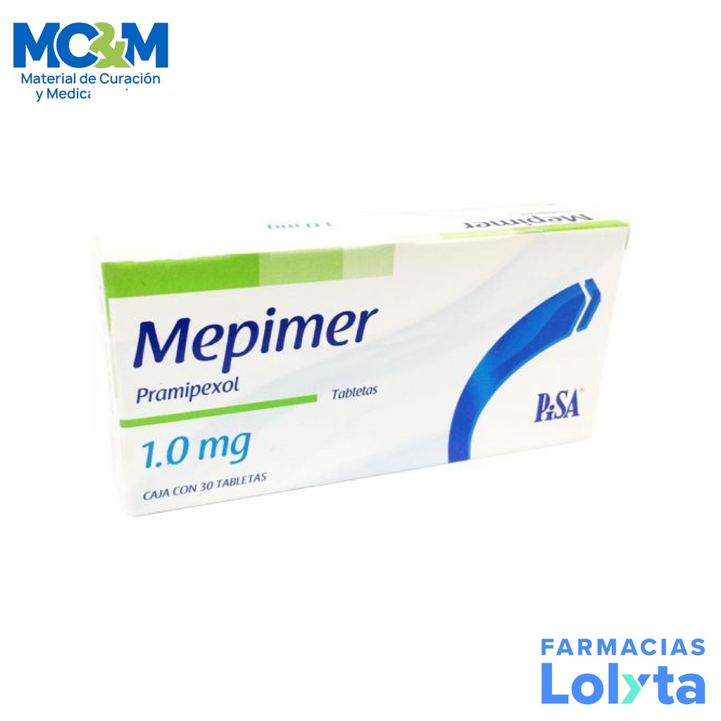 PRAMIPEXOL 1 MG C/30 TAB MEPIMER LAB PISA