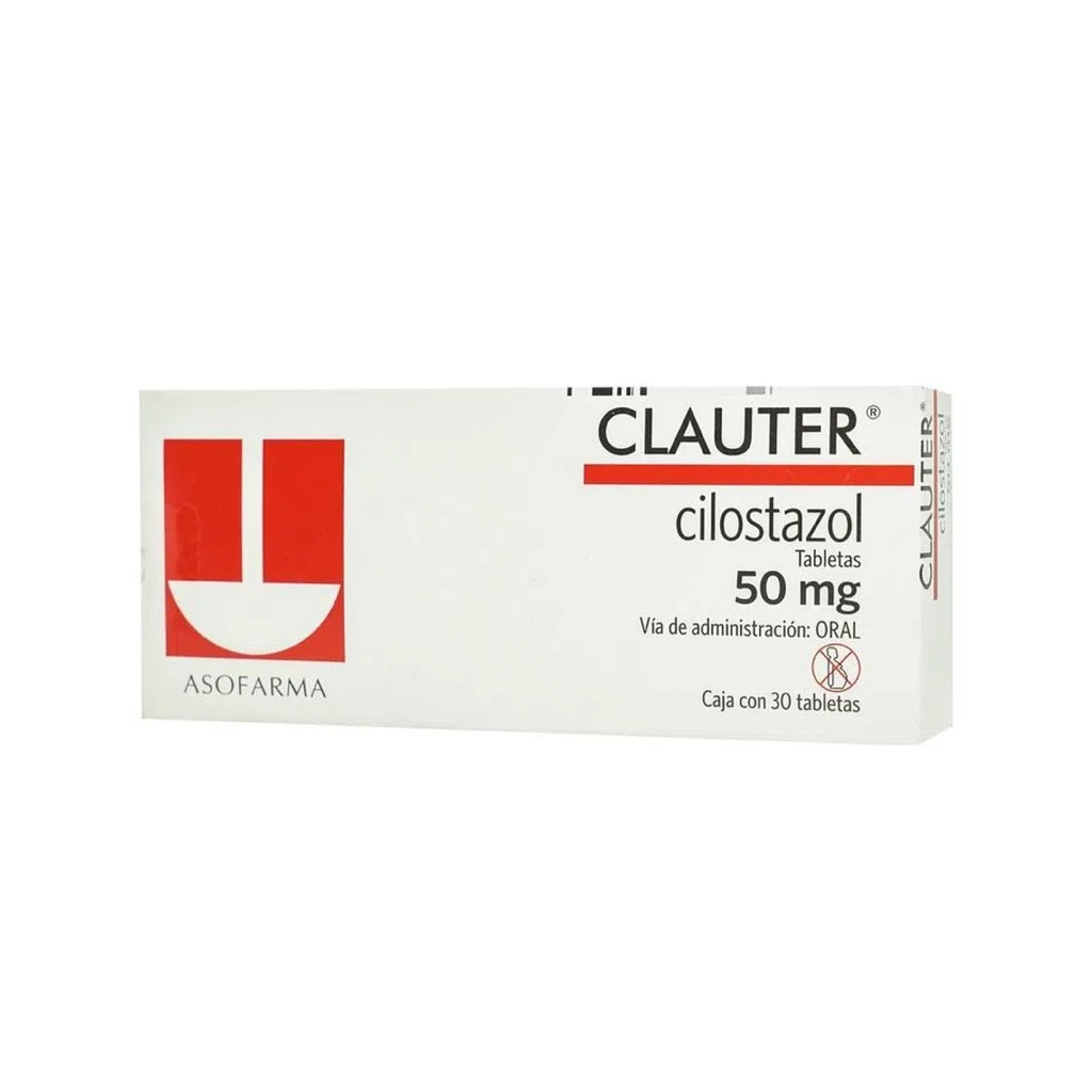 CLAUTER 50 MG C/30 TAB CILOSTAZOL LAB ASOFARMA