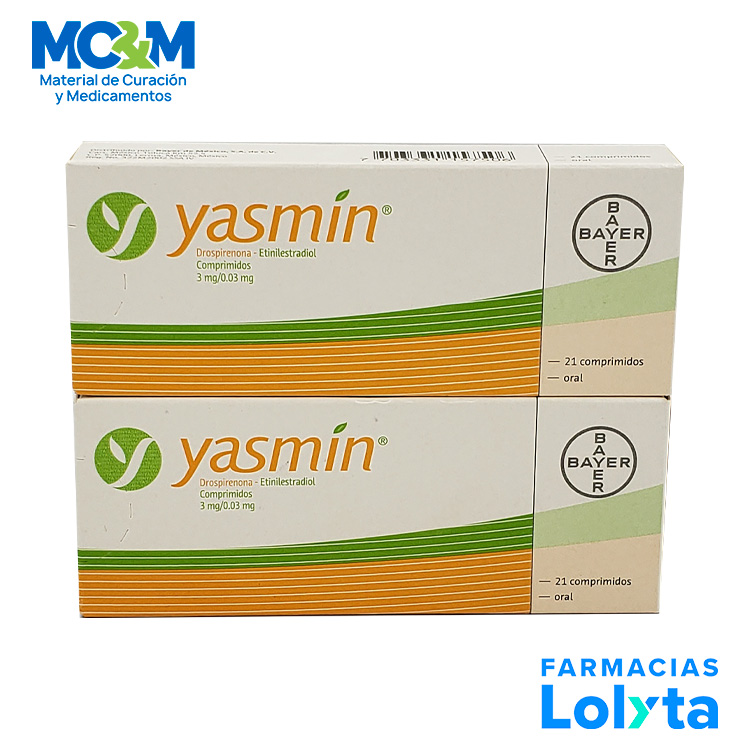 YASMIN 3MG/0.03MG C/21 COMPR DROSPIRENONA ETINILESTRADIOL LAB BAYER