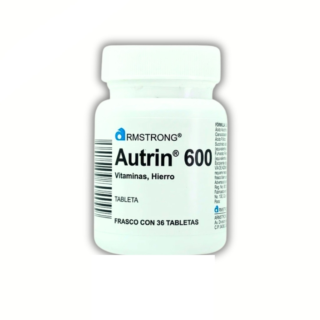 AUTRIN 600 C/36 TAB MULTIVITAMINICO CON HIERRO LAB ARMSTRONG