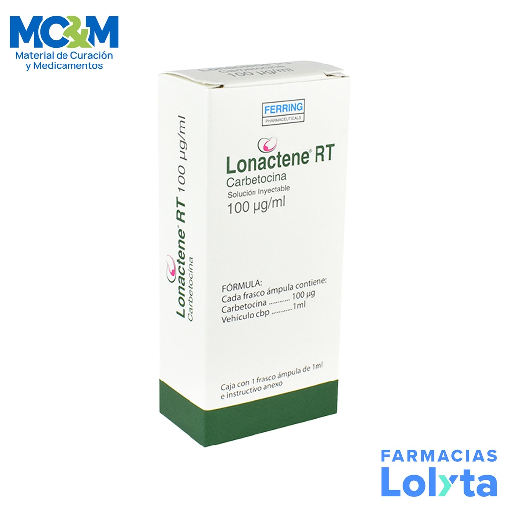 LONACTENE RT SOL INY 100 MCG/ML CARBETOCINA LAB FERRING