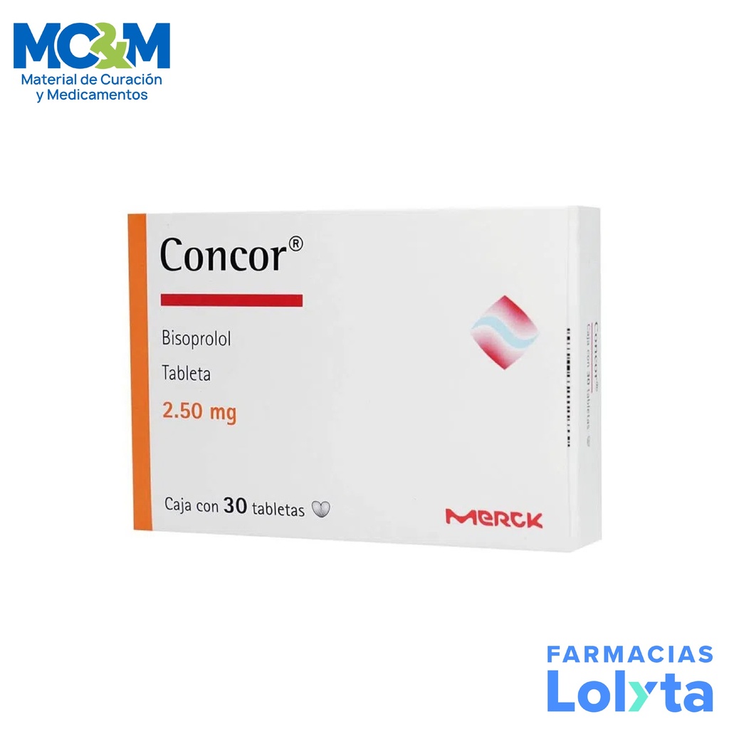 CONCOR 2.50 MG C/30 TAB BISOPROLOL LAB MERCK