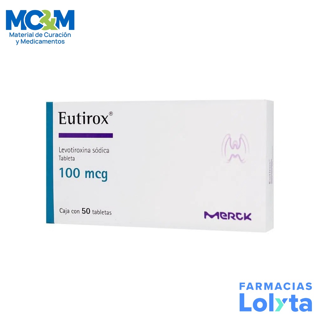 EUTIROX 100MCG C/50 TAB LEVOTIROXINA SODICA LAB MERCK