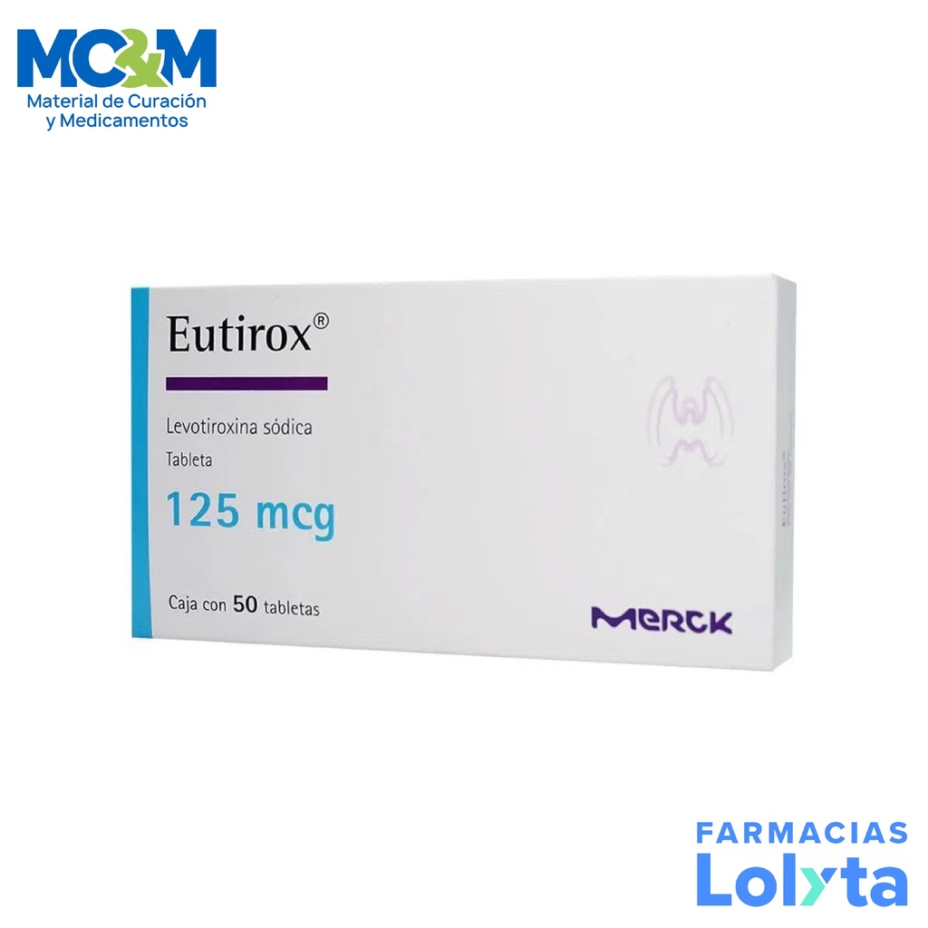 EUTIROX 125MCG C/50 TAB LEVOTIROXINA SODICA LAB MERCK