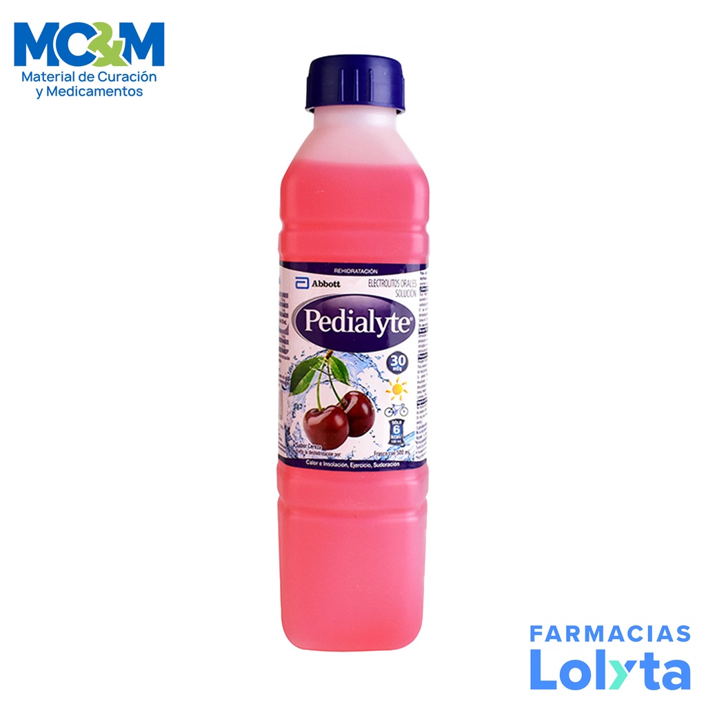 PEDIALYTE SR 45 MEQ SABOR FRESA 500 ML ELECTROLITOS LAB ABBOTT
