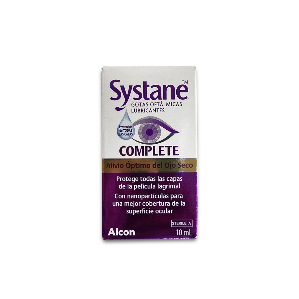 [1292] SYSTANE COMPLETE SOL OFTALMICA FCO GOTERO C/10 ML GOTAS OFTALMICAS LUBRICANTES LAB ALCON