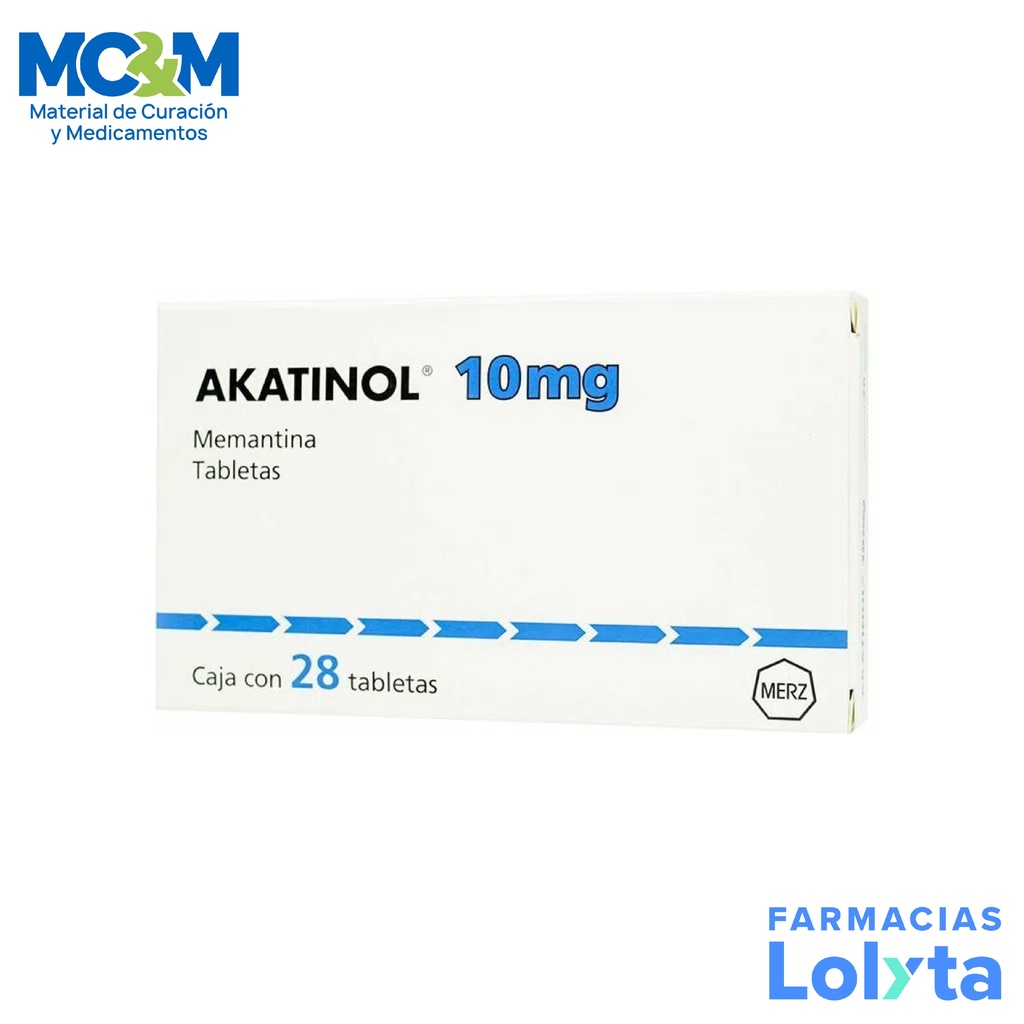 AKATINOL 10 MG C/28 TAB MEMANTINA LAB MERZ