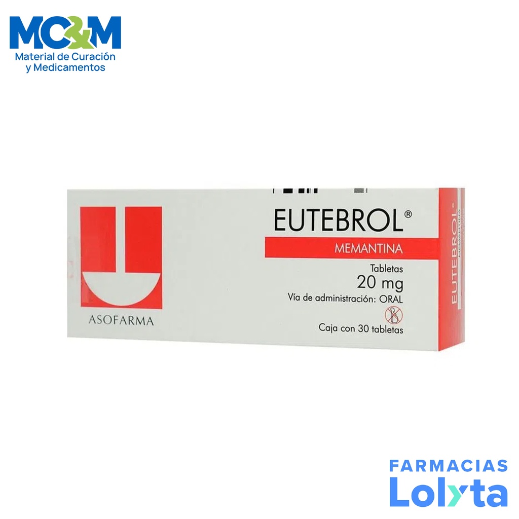 EUTEBROL 20MG C/30 TAB MEMANTINA LAB ASOFARMA