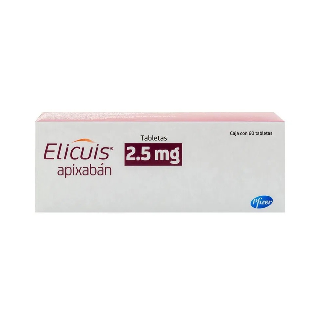 ELICUIS 2.5MG C/60 TAB APIXABAN LAB PFIZER