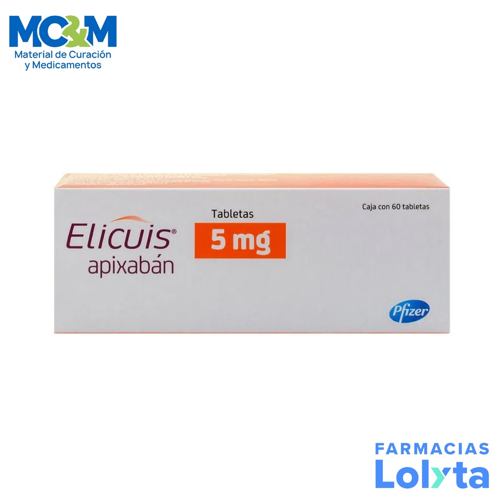 ELICUIS 5MG C/60 TAB APIXABAN LAB PFIZER
