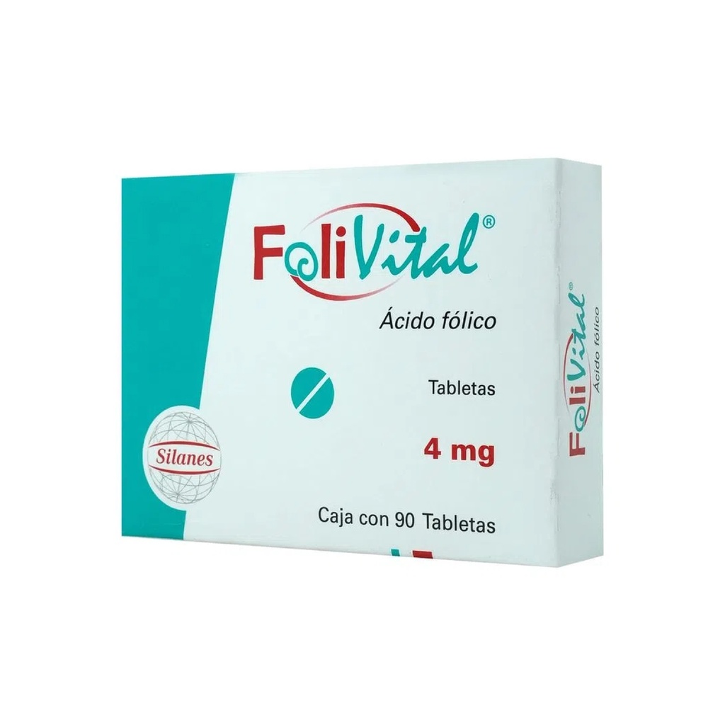 FOLIVITAL 4MG C/90 TAB ACIDO FOLICO LAB SILANES