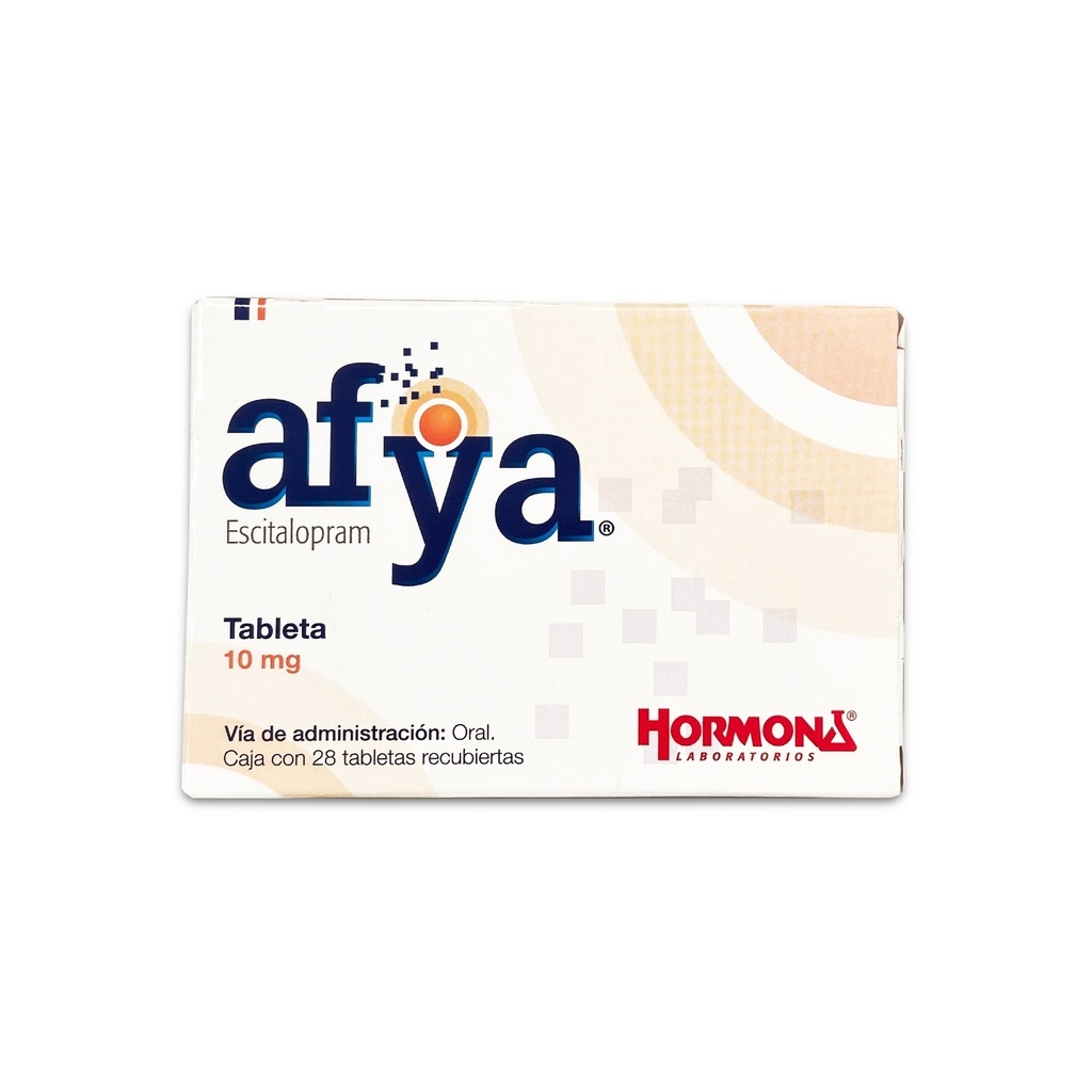 [1324] AFYA 10 MG C/28 TAB RECUBIERTAS ESCITALOPRAM LAB HORMONA