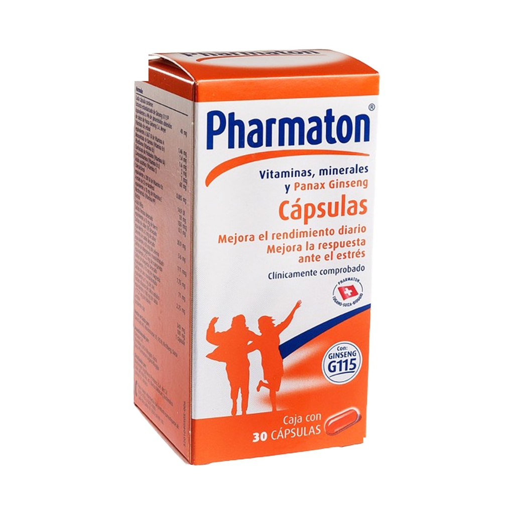 PHARMATON C/30 CAP VITAMINAS MINERALES PANAX GINSENG G115