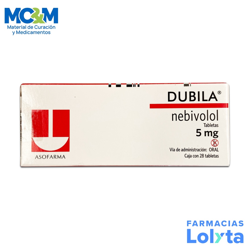DUBILA 5MG C/28 TAB NEBIVOLOL LAB ASOFARMA