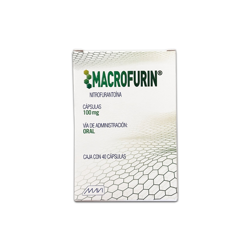 NITROFURANTOINA 100MG C/40 CAP MACROFURIN LAB MAVI