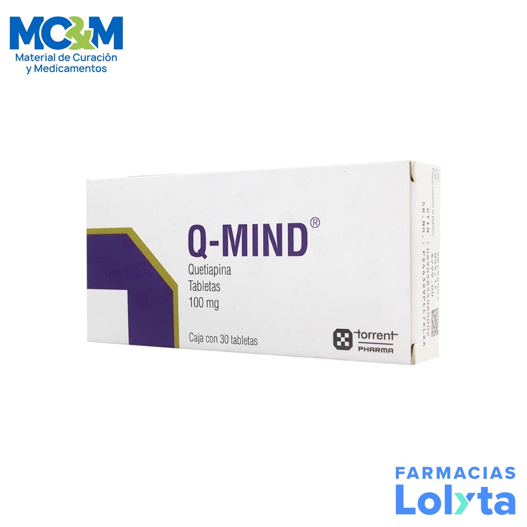 Q-MIND 100 MG C/30 TAB QUETIAPINA LAB TORRENT PHARMA