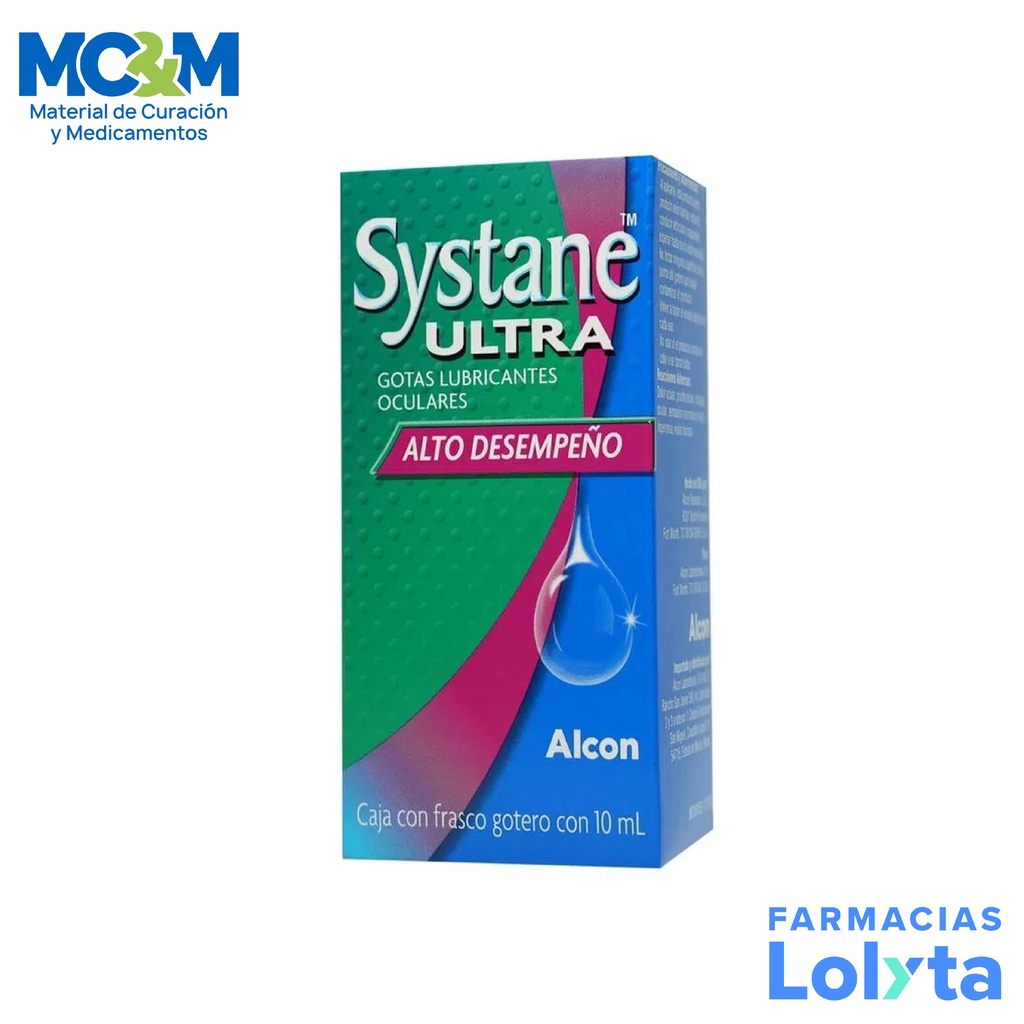 SYSTANE ULTRA SOL OFTALMICA FCO GOTERO C/10ML GOTAS LUBRICANTES OCULARES LAB ALCON