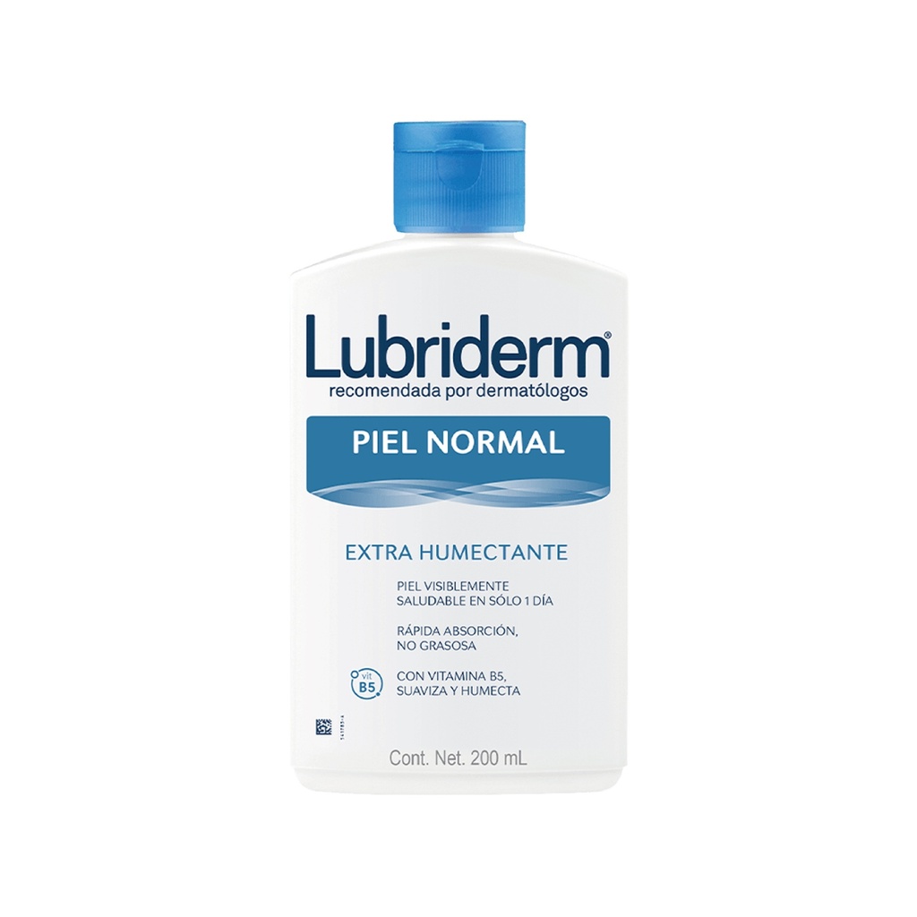 CREMA LUBRIDERM HUMECTACION DIARIA 200 ML PIEL NORMAL A SECA JOHNSON & JOHNSON