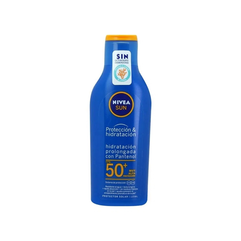 PROTECTOR SOLAR NIVEA SUN 50 FPS C/125 ML RESISTENTE AL AGUA BEIERSDORF