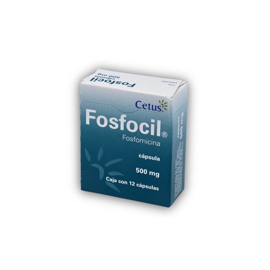 FOSFOCIL 500MG C/12 CAP FOSFOMICINA LAB CETUS
