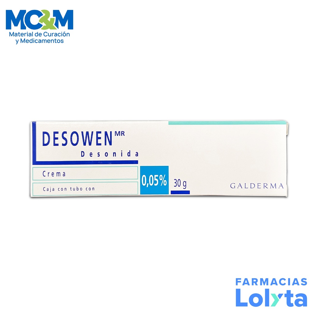 DESOWEN CREMA 0.05% TUBO C/30 G DESONIDA LAB GALDERMA