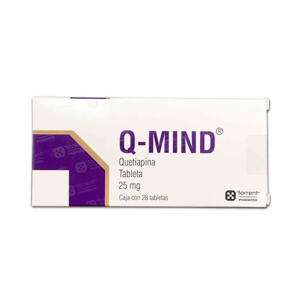 Q-MIND 25MG C/28 TAB QUETIAPINA LAB TORRENT PHARMA