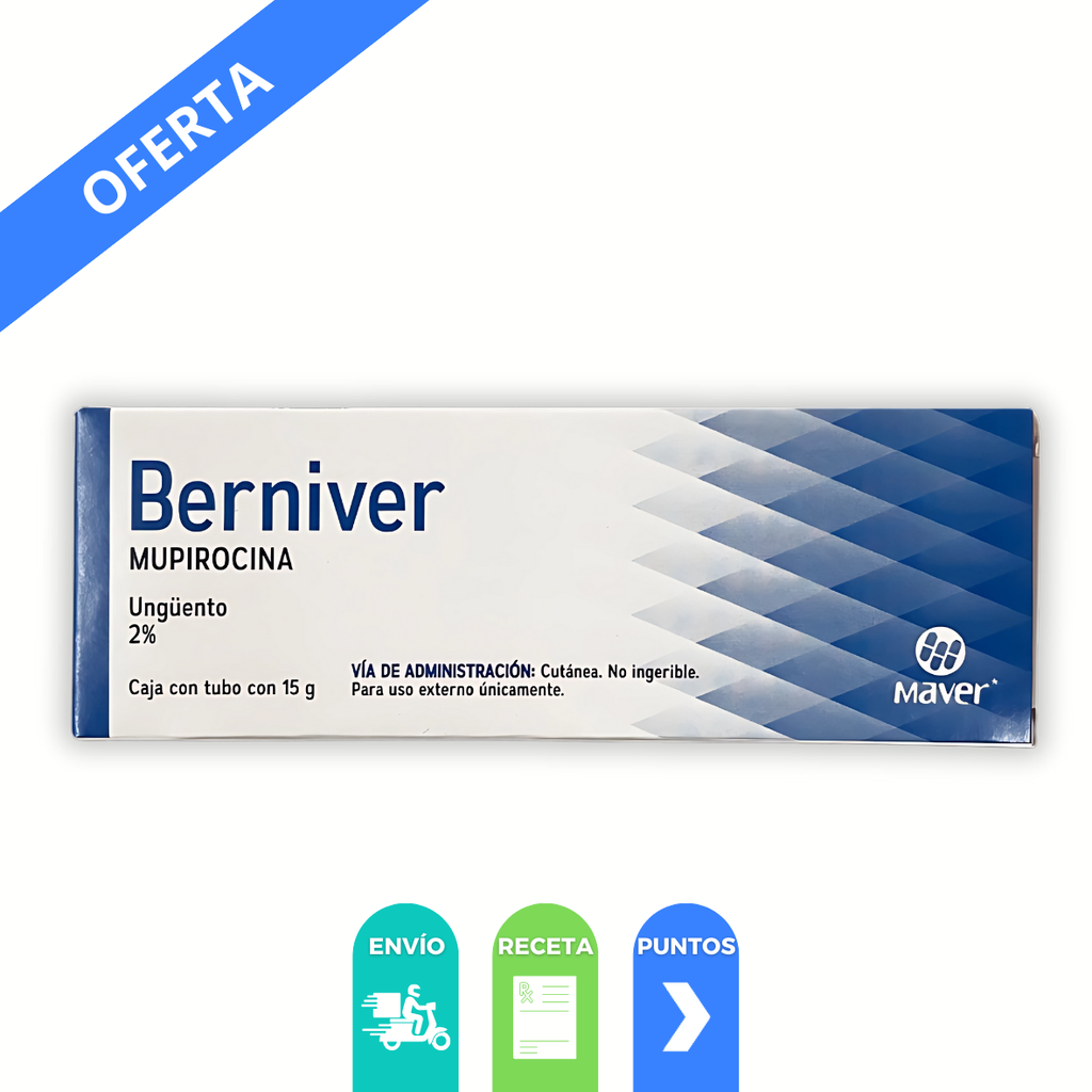 MUPIROCINA UNGÜENTO 2% C/15G BERNIVER LAB MAVER