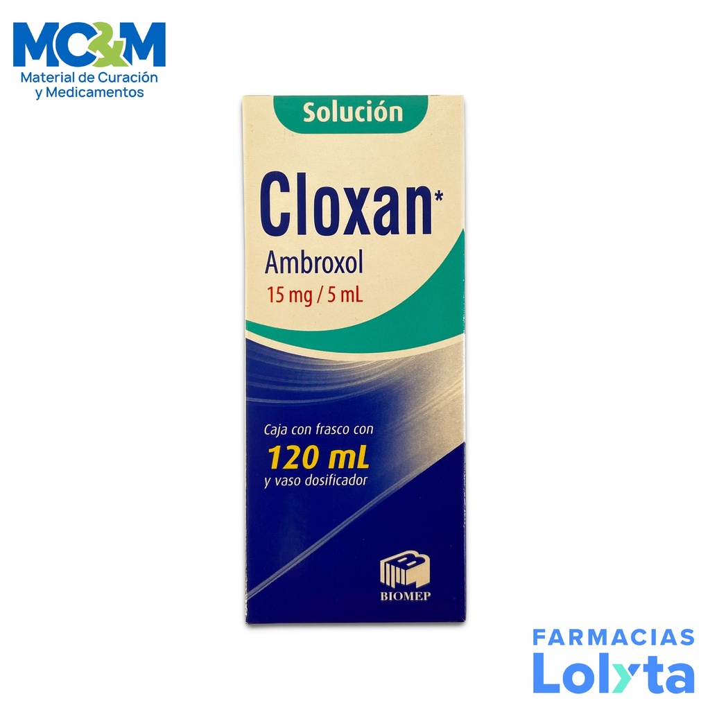 AMBROXOL 15MG/5ML SOL 120ML CLOXAN LAB BIOMEP