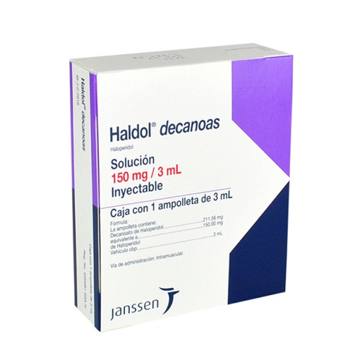 HALDOL DECANOAS SOL INY 150 MG/3 ML HALOPERIDOL IM LAB JANSSEN-CILAG