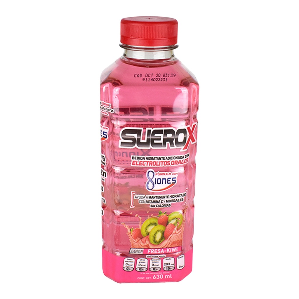 SUEROX 8IONES FRESA KIWI 630 ML LAB GENOMMA