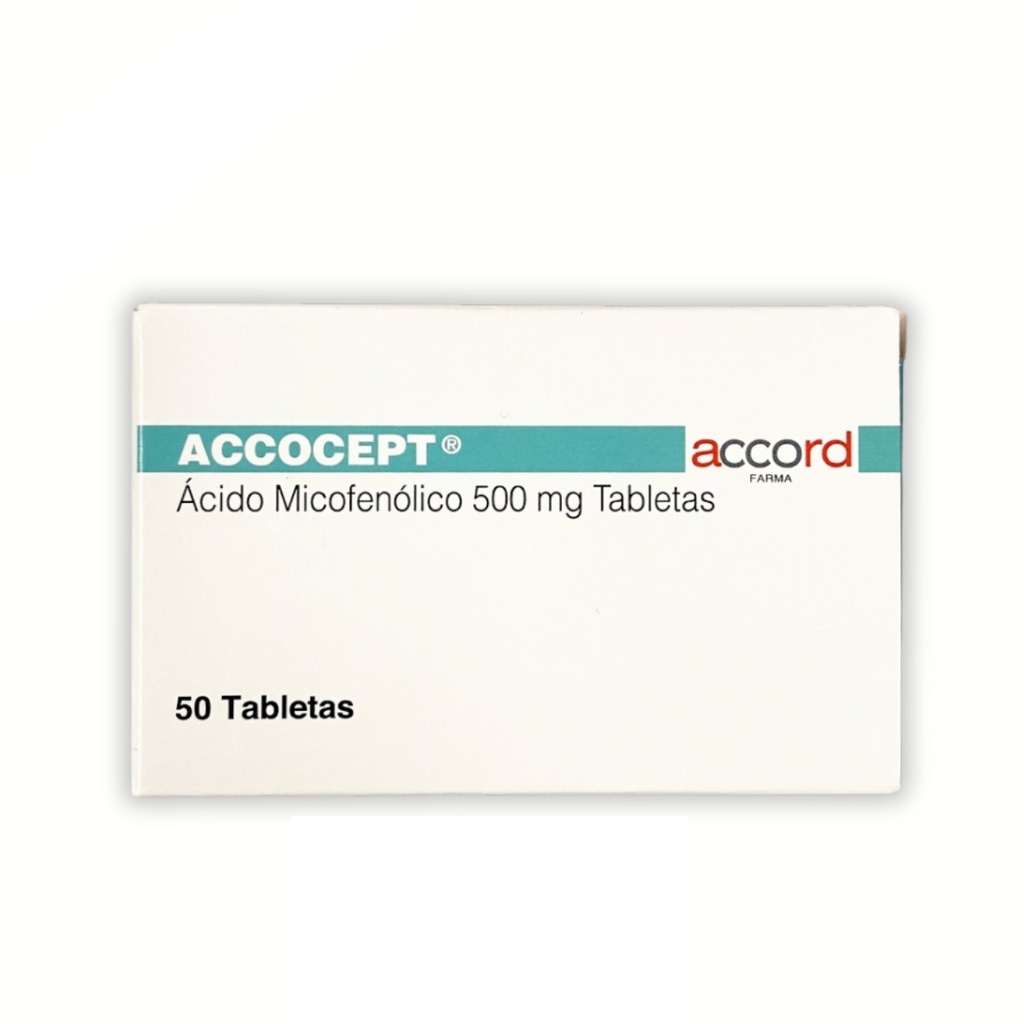 ACIDO MICOFENOLICO 500 MG C/50 TAB ACCOCEPT LAB ACCORD