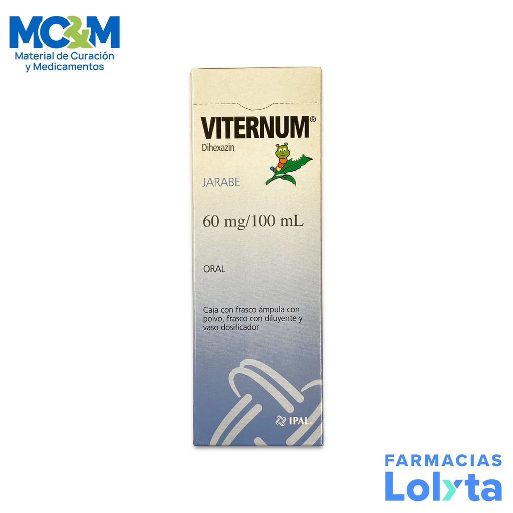 VITERNUM JARABE 60 MG/100 ML C/140 ML DIHEXAZIN LAB IPAL