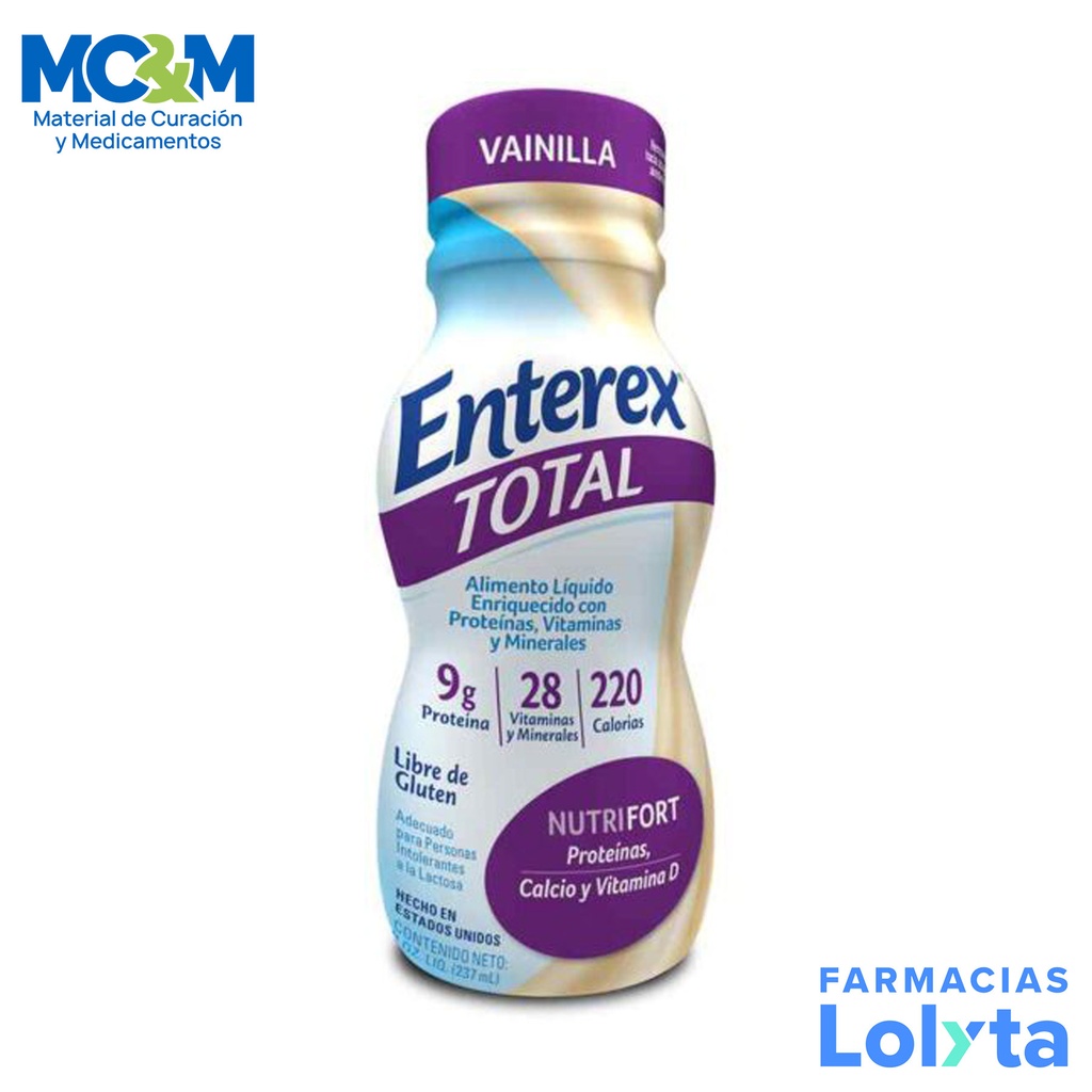 ENTEREX PLUS SUPLEMENTO ALIMENTICIO C/237 ML VAINILLA LAB VICTUS