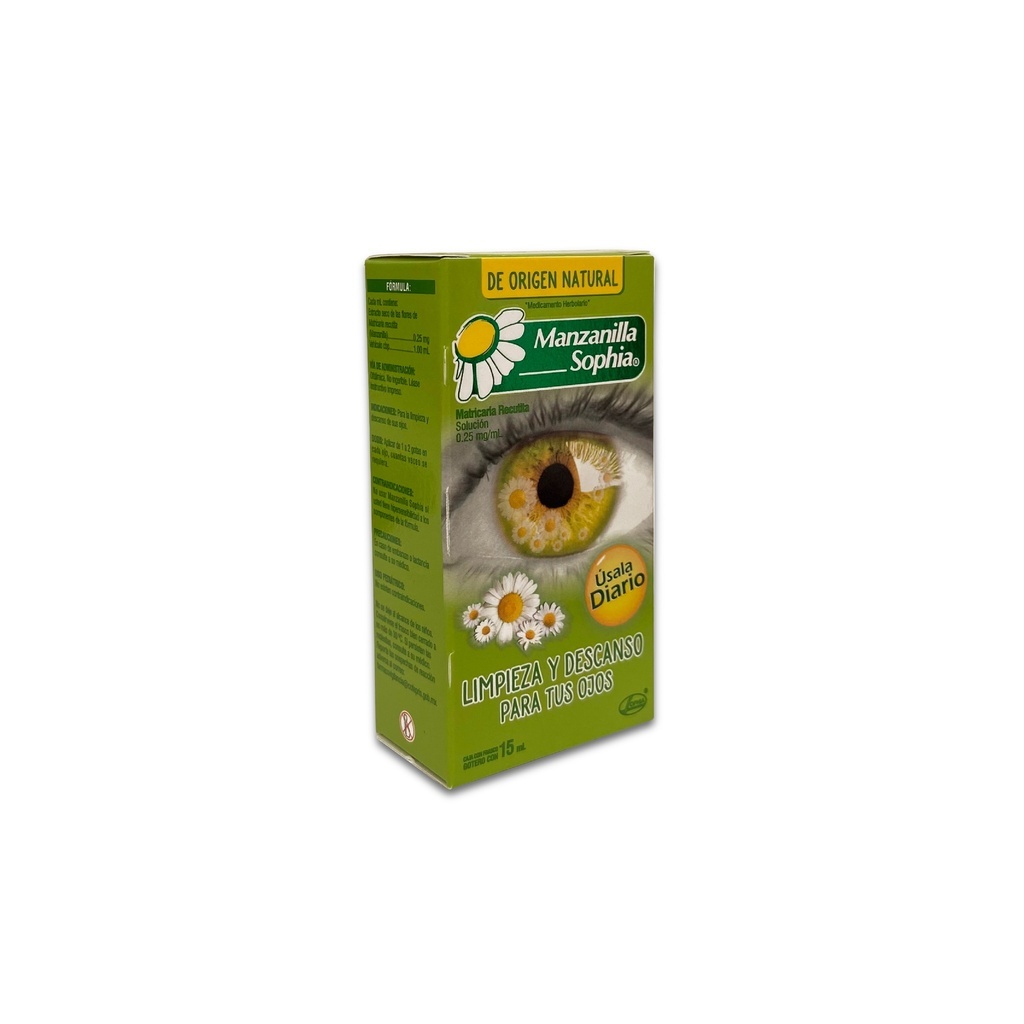 MANZANILLA SOL OFTALMICA 0.25MG/ML FCO C/15 ML LAB SOPHIA