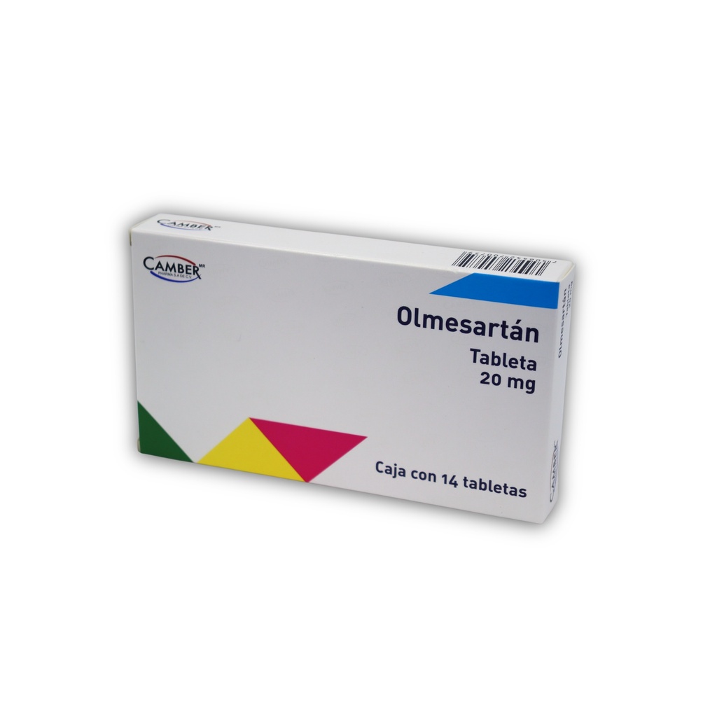 OLMESARTAN MEDOXOMILO 20MG C/14 TAB LAB CAMBER PHARMA
