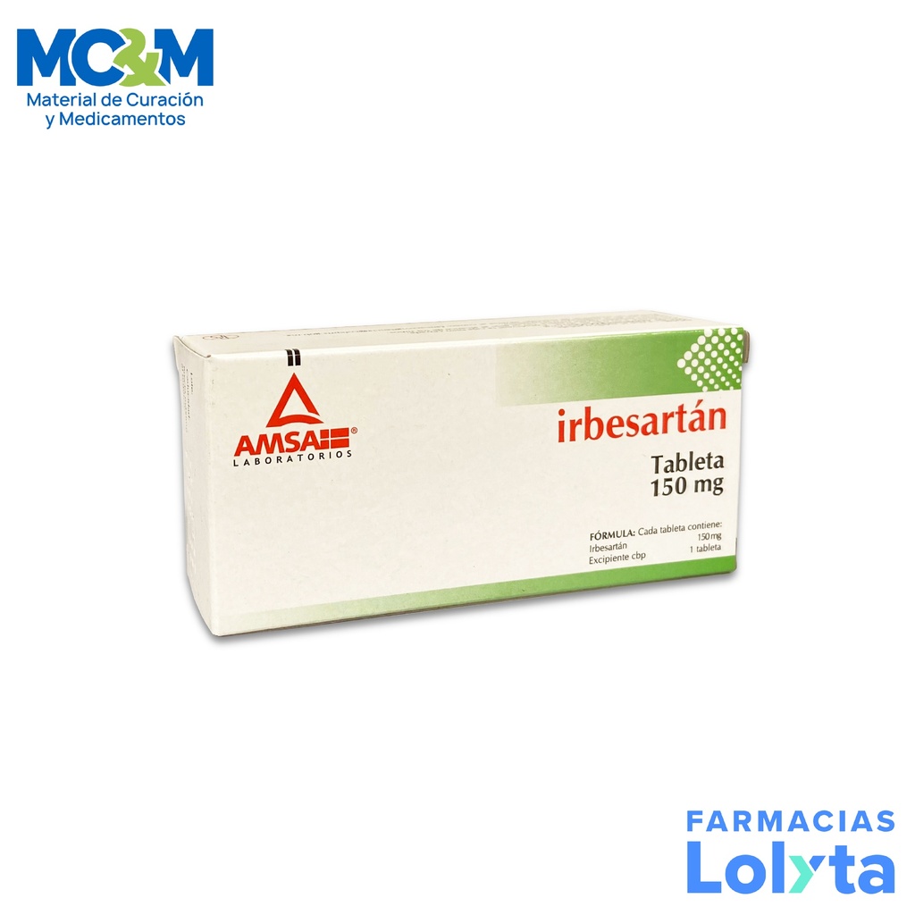 IRBESARTAN 150MG C/28 TAB LAB AMSA