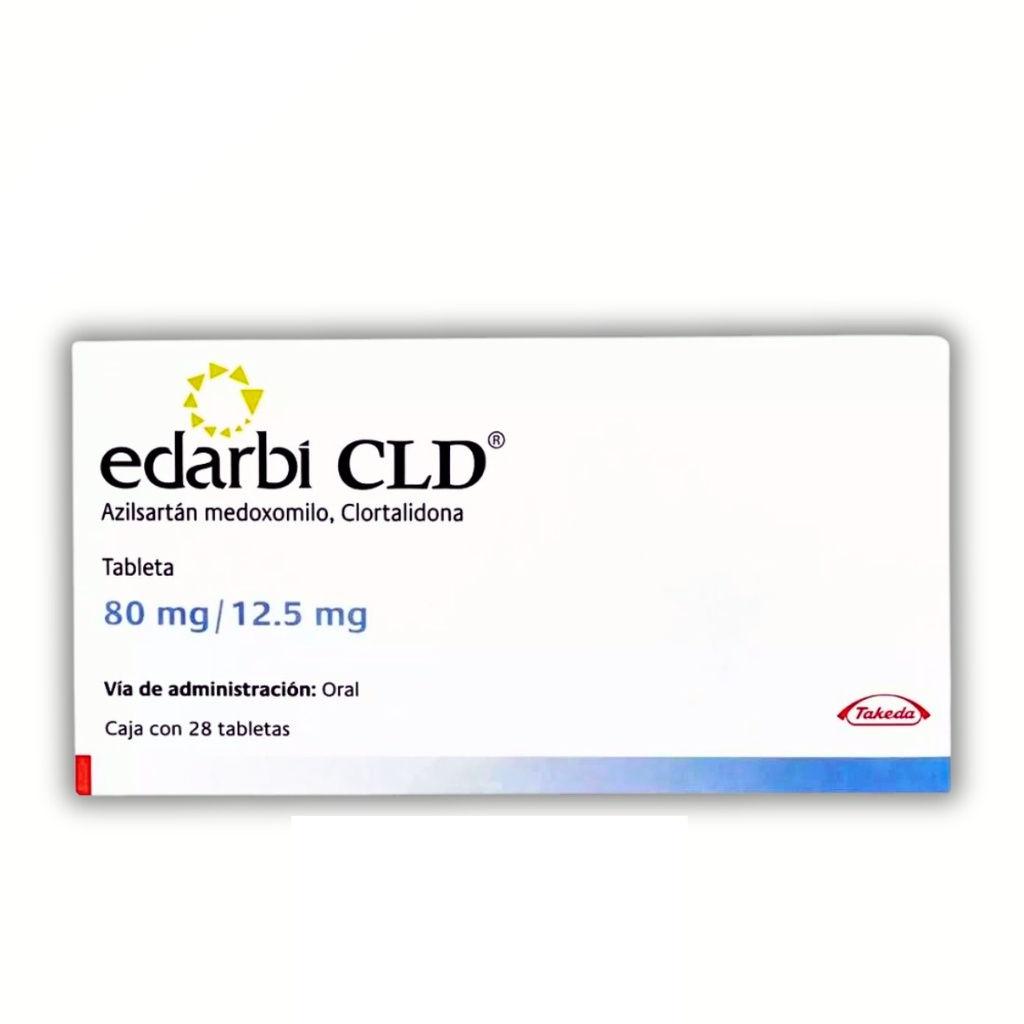 EDARBI CLD 80/12.5 MG C/28 TAB AZILSARTAN MEDOXOMILO CLORTALIDONA LAB EUROFARMA