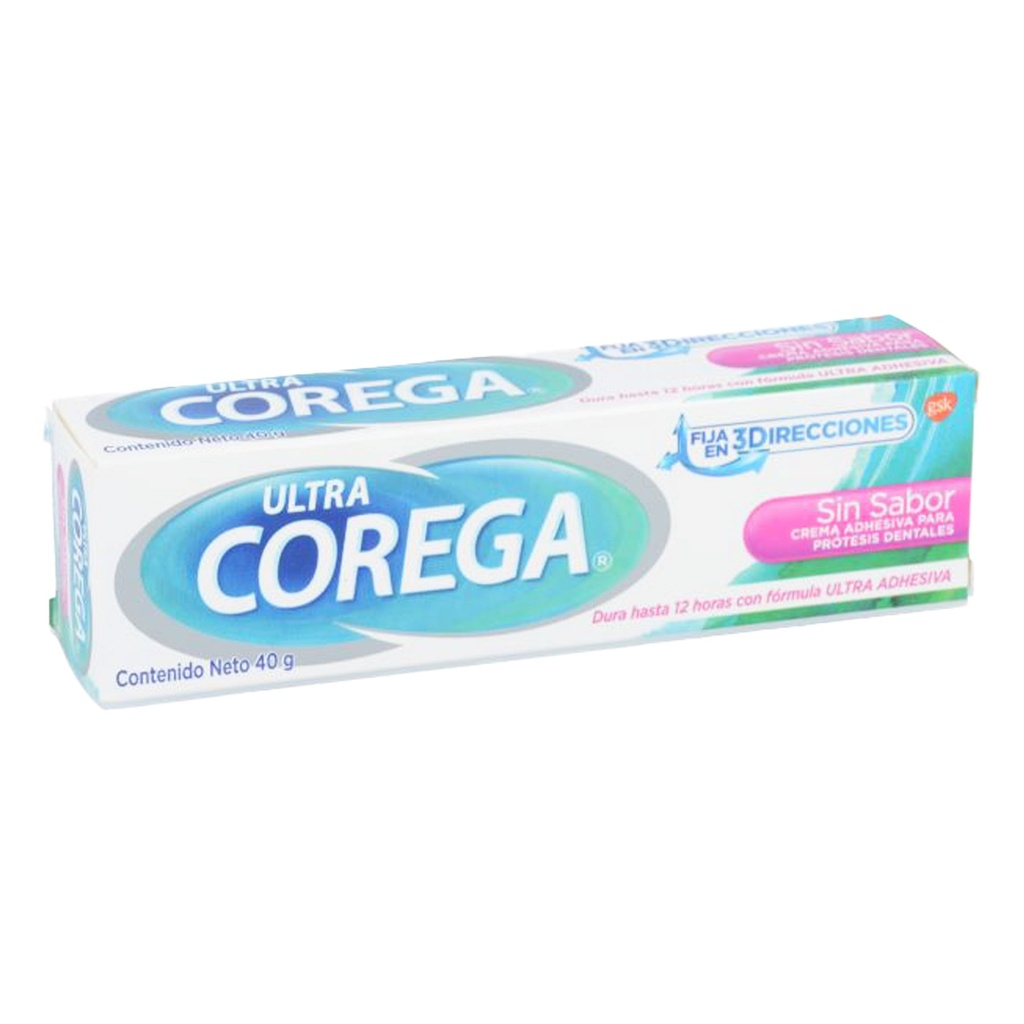 COREGA ULTRA CREMA ADHESIVA P/PROTESIS DENTALES C/40 G SABOR MENTA LAB HALEON