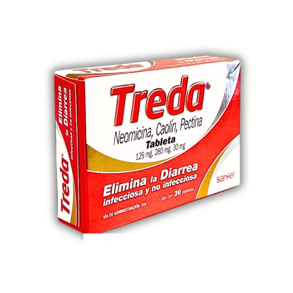 [1517] TREDA 129/280/30 MG C/20 TAB NEOMICINA CAOLIN PECTINA LAB SANFER