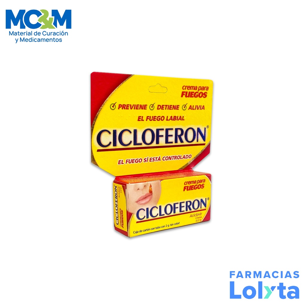 CICLOFERON CREMA 5% C/2G ACICLOVIR LAB LIOMONT