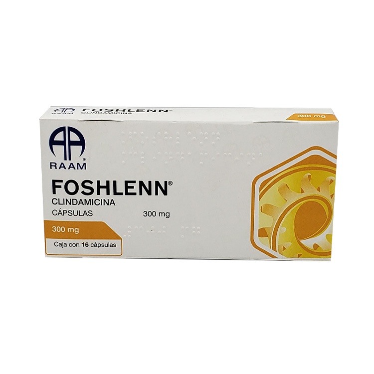 CLINDAMICINA 300 MG C/16 CAP FOSHLENN LAB RAAM